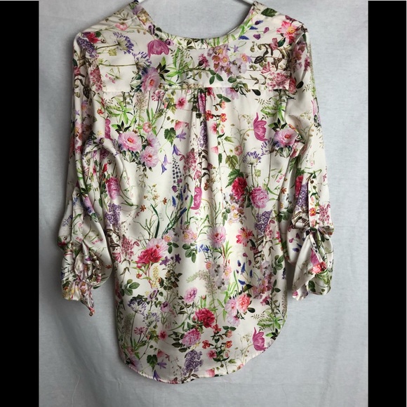 Zara floral silk blouse - Picture 7 of 7